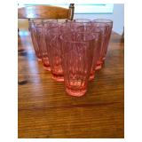 Pink tumbler glassware