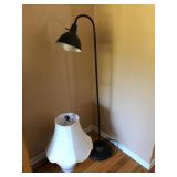Black Floor Lamp & End Table Lamp