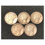 1941-1943 MURCURY DIMES
