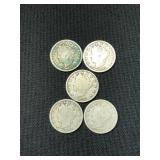 1904-1912-V NICKELS