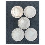 1902-1910-V NICKELS