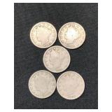 1903-1911-V NICKELS