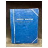 1916 - 1945 Mercury dime collection folders