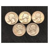 1942-1956-D SILVER QUARTERS