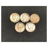 1941-1944 MURCURY DIMES