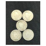 1902-1911-V NICKELS