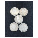 1899-1912-V NICKELS