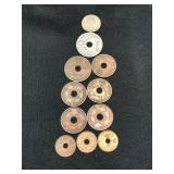 1959 nigeran coins &1957&1947 British west Africa