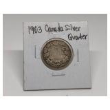 1903 CANADIAN SILVER QUARTER