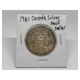 1961 CANADIAN SILVER HALF DOLLAR