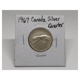 1967 CANADIAN SILVER QUARTER
