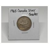 1965 CANADIAN SILVER QUARTER