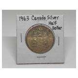 1963 CANADIAN SILVER HALF DOLLAR