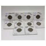 1973 TO 2005-S JEFFERSON NICKEL PROOFS