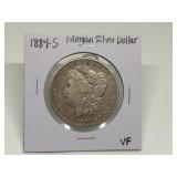 1884-S MORGAN SILVER DOLLAR