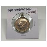 1964 KENNEDY HALF IN BEZEL