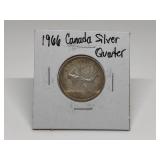 1966 CANADIAN SILVER QUARTER