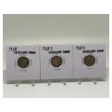 1928-D, 1928-S, 1928 MERCURY DIMES