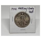 1940 WALKING LIBERTY HALF