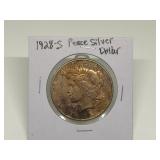 1928 PEACE SILVER DOLLAR