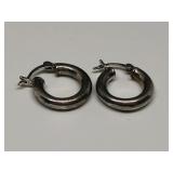 STERLING SILVER HOOP EARRINGS