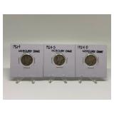 1924-D, 1924-S, 1924 MERCURY DIMES