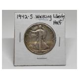 1942-S WALKING LIBERTY HALF