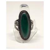 SIGNED JADE RING (SIZE 8)