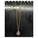 MERCURY DIME IN A BEZEL NECKLACE