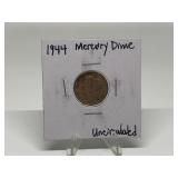 1944 MERCURY DIME UNC
