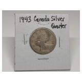 1943 CANADIAN SILVER QUARTER