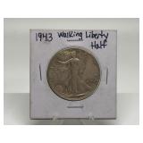 1943 WALKING LIBERTY HALF