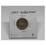 1919-D Buffalo Nickel
