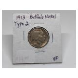 1913 Buffalo Nickel Type 2
