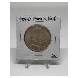 1959-D Franklin Half Dollar BU