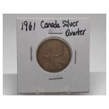 1961 Canada Silver Quarter