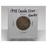 1948 Canada Silver Quarter