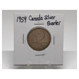 1959 Canada Silver Quarter