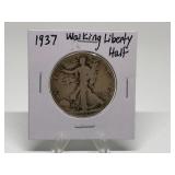 1937 Walking Liberty Half