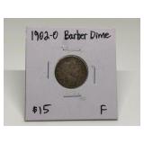 1902-O Barber Dime