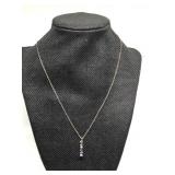 Sterling Silver Tanzanite Necklace