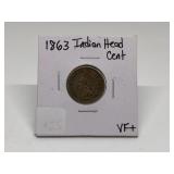 1863 Indian Head Cent
