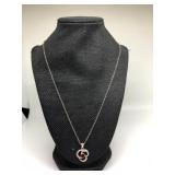 Sterling Silver Garnet Necklace