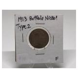 1913 Buffalo Nickel Type 2
