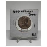 1964-D Washington Quarter BU