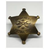 Indian Police Arizona Territory Badge