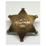 Arizona Territory Tombstone Sheriff Badge