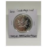 2010 1 Troy oz .9999 Fine Silver Maple Leaf