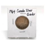 1964 Canada Silver Quarter