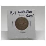 1957 Canada Silver Quarter
